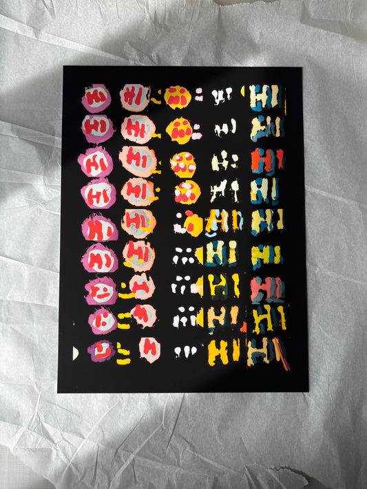 "Hi" A3 Print - LIMITED TO 1 PRINT ONLY!