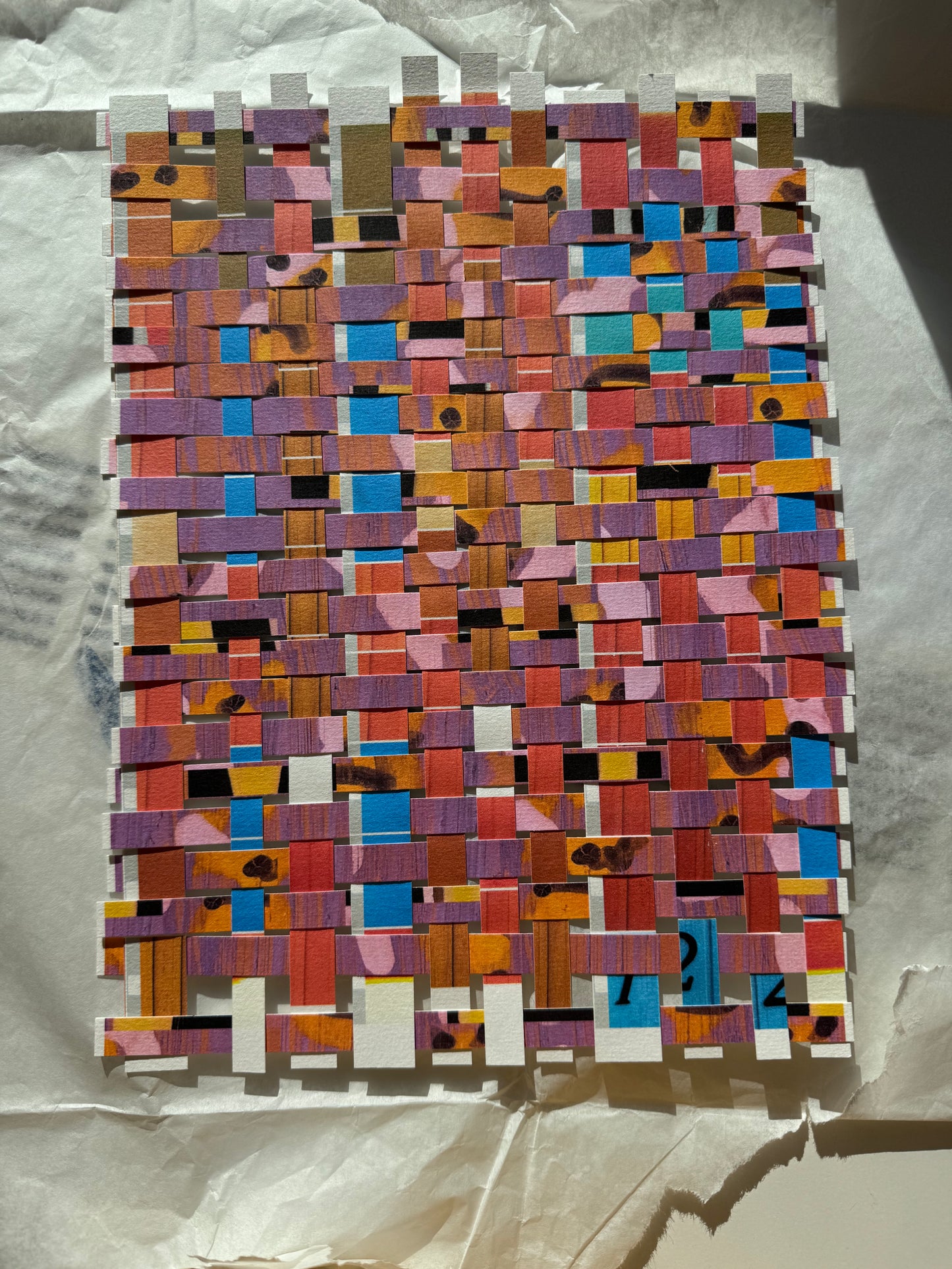 "Wall to Wall" Print Weave